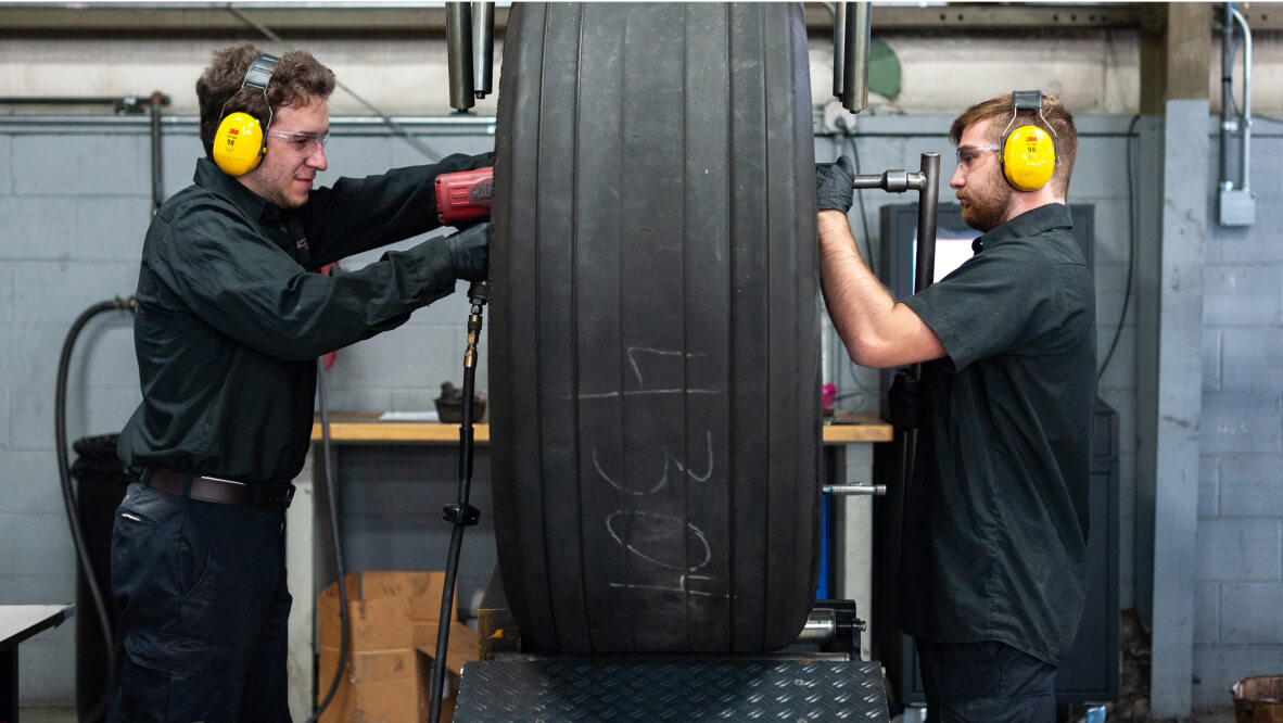 Kalitta Air Line Tire and Brake employees