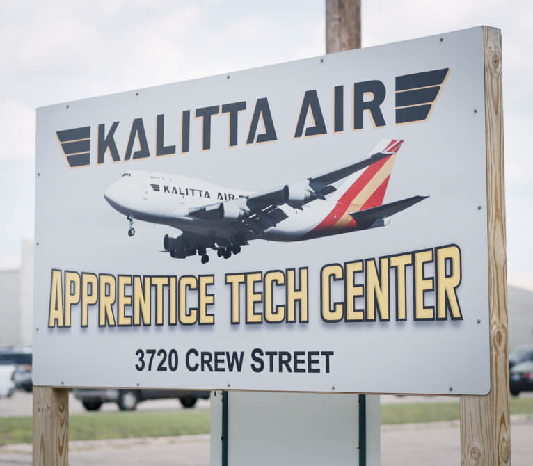 Kalitta Air Training Center sign
