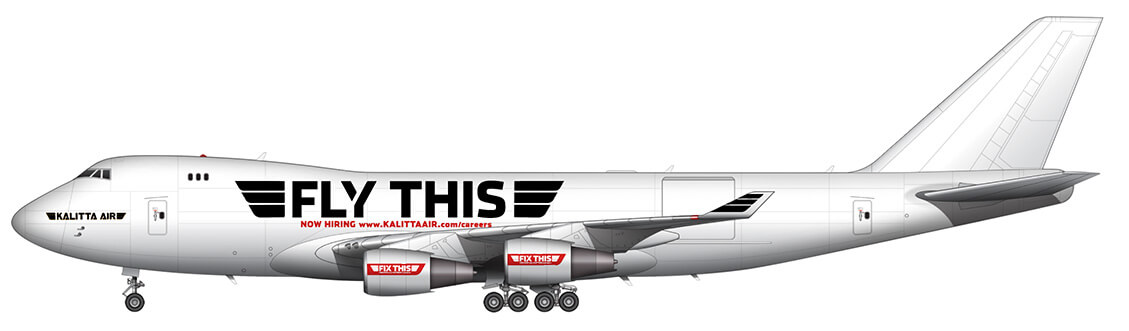 Kalitta Air Fly This Logo