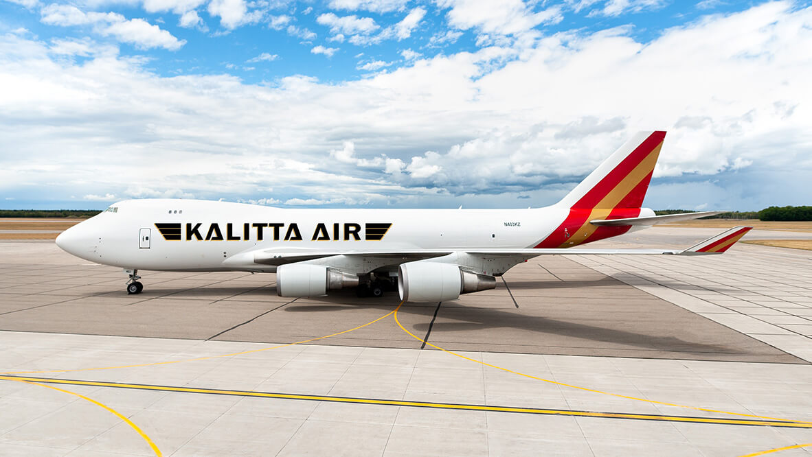 Side profile of a Kalitta Air 747